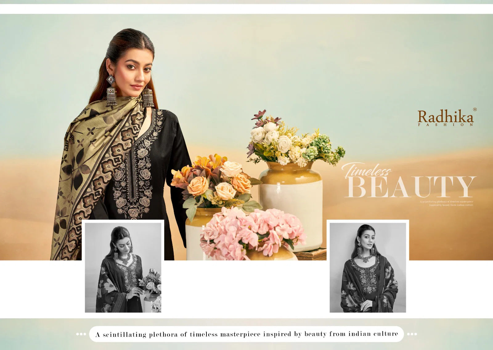Radhika Azara Shafinaz Jam Cotton Embroidered Salwar Kameez Collection