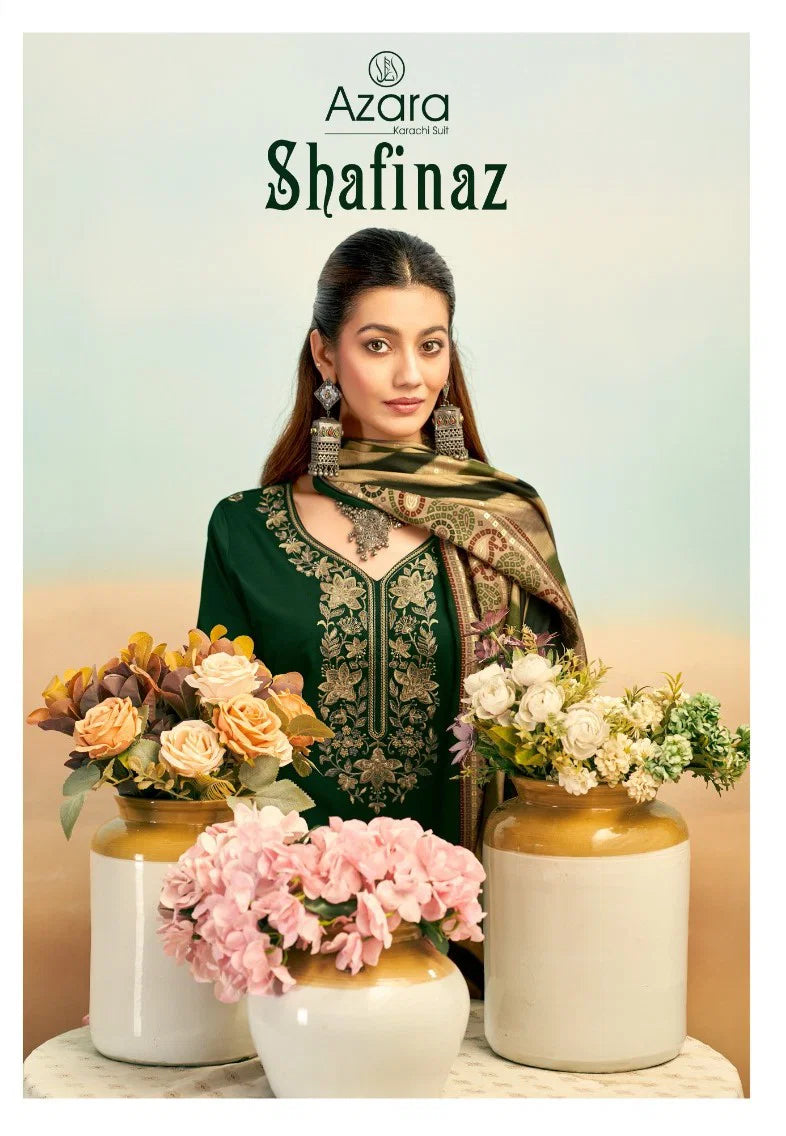 Radhika Azara Shafinaz Jam Cotton Embroidered Salwar Kameez Collection Full Catalog available at wholesale rate.