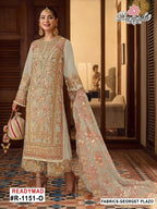 Ramsha R 1151 M To P Georgette Embroidered Salwar Kameez