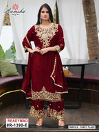Ramsha R 1390 E To H Fandy With Embroidery Work Pakistani Salwar Kameez