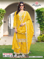 Ramsha R 1455 E To H Crunchy Designer Pakistani Salwar Kameez