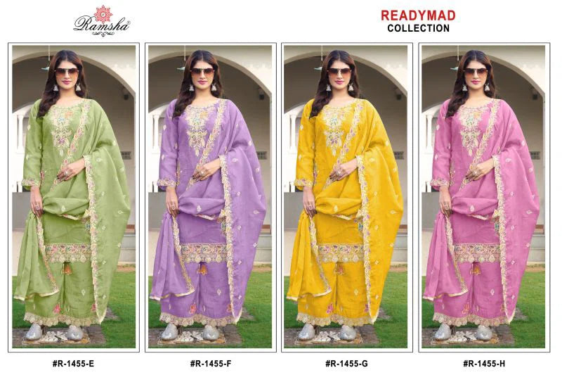 Ramsha R 1455 E To H Crunchy Designer Pakistani Salwar Kameez