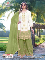 Ramsha R 1499 I To L Crunchy Shaded Embroidered Pakistani Salwar kameez