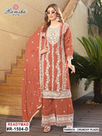 Ramsha R 1504 A To D Crunchy Embroidery Pakistani Salwar Kameez