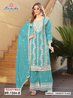 Ramsha R 1504 A To D Crunchy Embroidery Pakistani Salwar Kameez