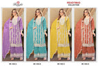 Ramsha R 1504 A To D Crunchy Embroidery Pakistani Salwar Kameez