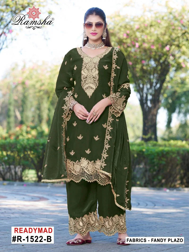 Ramsha R 1522 A To D Fandy Jari Work Salwar Kameez
