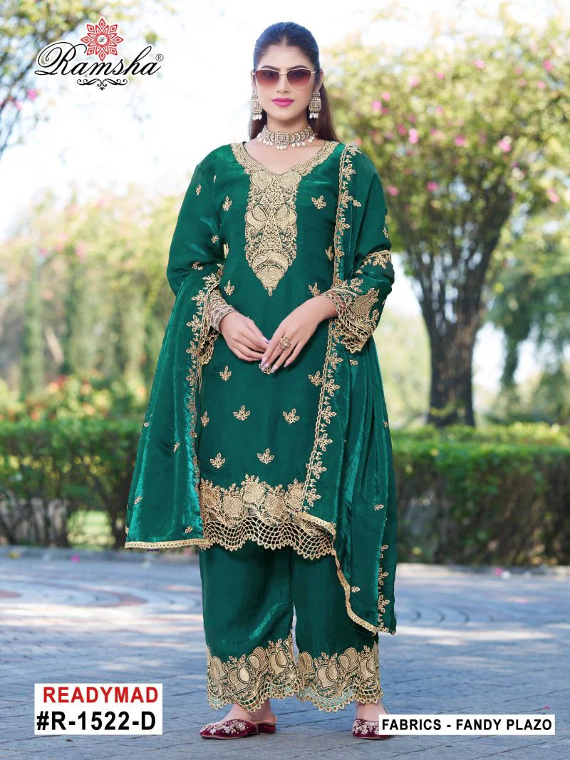 Ramsha R 1522 A To D Fandy Jari Work Salwar Kameez