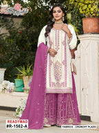 Ramsha R 1562 A To D Crunchy With Embroidery Pakistani Salwar Kameez
