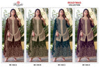 Ramsha R 1566 A To D Crunchy With Embroidery Pakistani Salwar Kameez