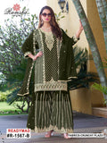 Ramsha R 1567 A To D Crunchy With Embroidery Pakistani Salwar Kameez