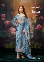 Rangoon Tanya Makhmal Velvet With Work Salwar Kameez