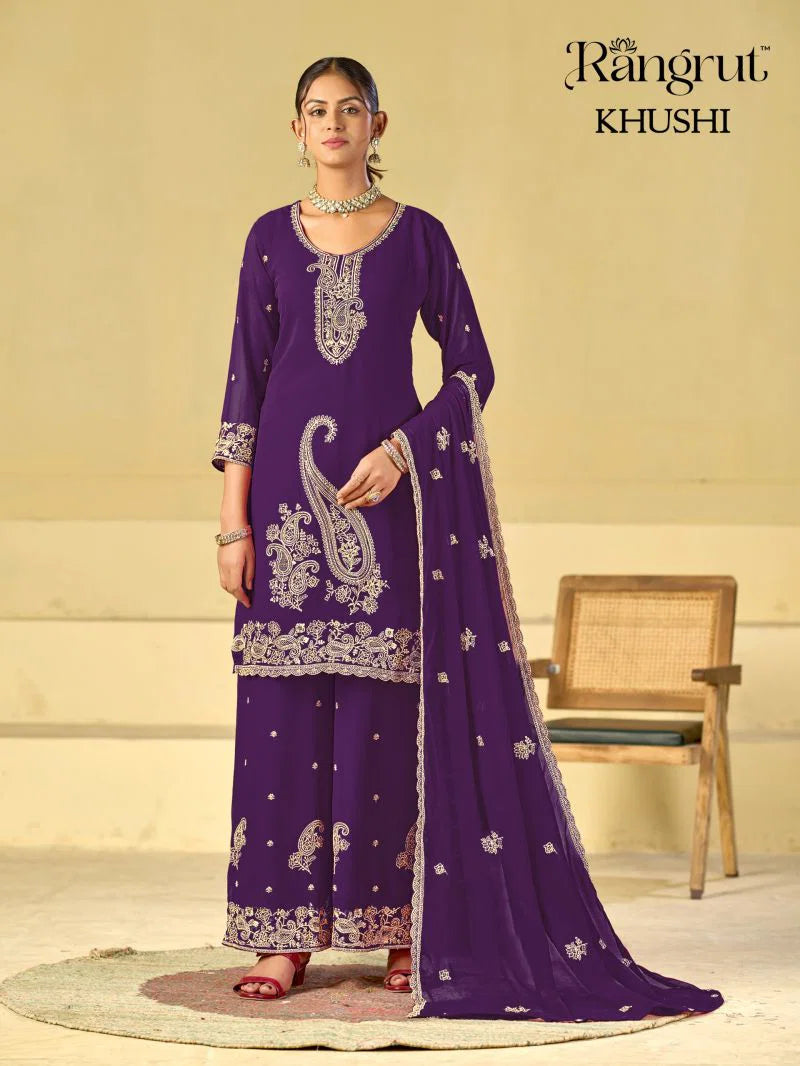 Rangrut Khushi Georgette Embroidered Salwar Kameez Collection