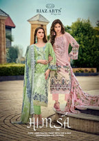 Riaz Arts Himsa Cotton Cambric Print With Embroidered Dress Material