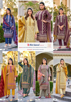 Riaz Arts Bin Saeed Vol 16 Cotton Cambric Lawn Printed Dress Material