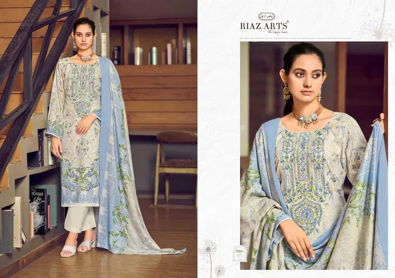 Riaz Arts Musafir Vol 32 Cotton Cambric Lawn Printed Dress Material
