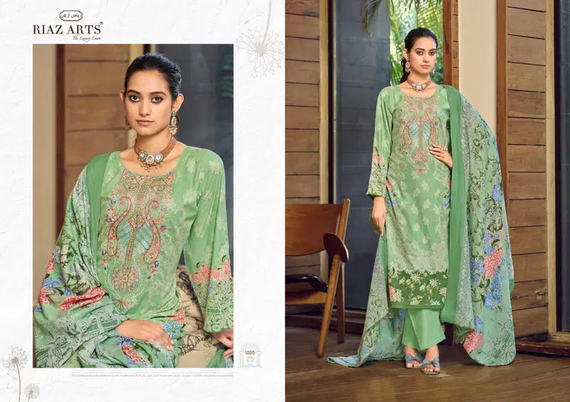Riaz Arts Musafir Vol 32 Cotton Cambric Lawn Printed Dress Material