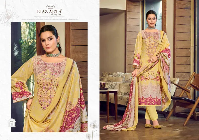 Riaz Arts Musafir Vol 32 Cotton Cambric Lawn Printed Dress Material