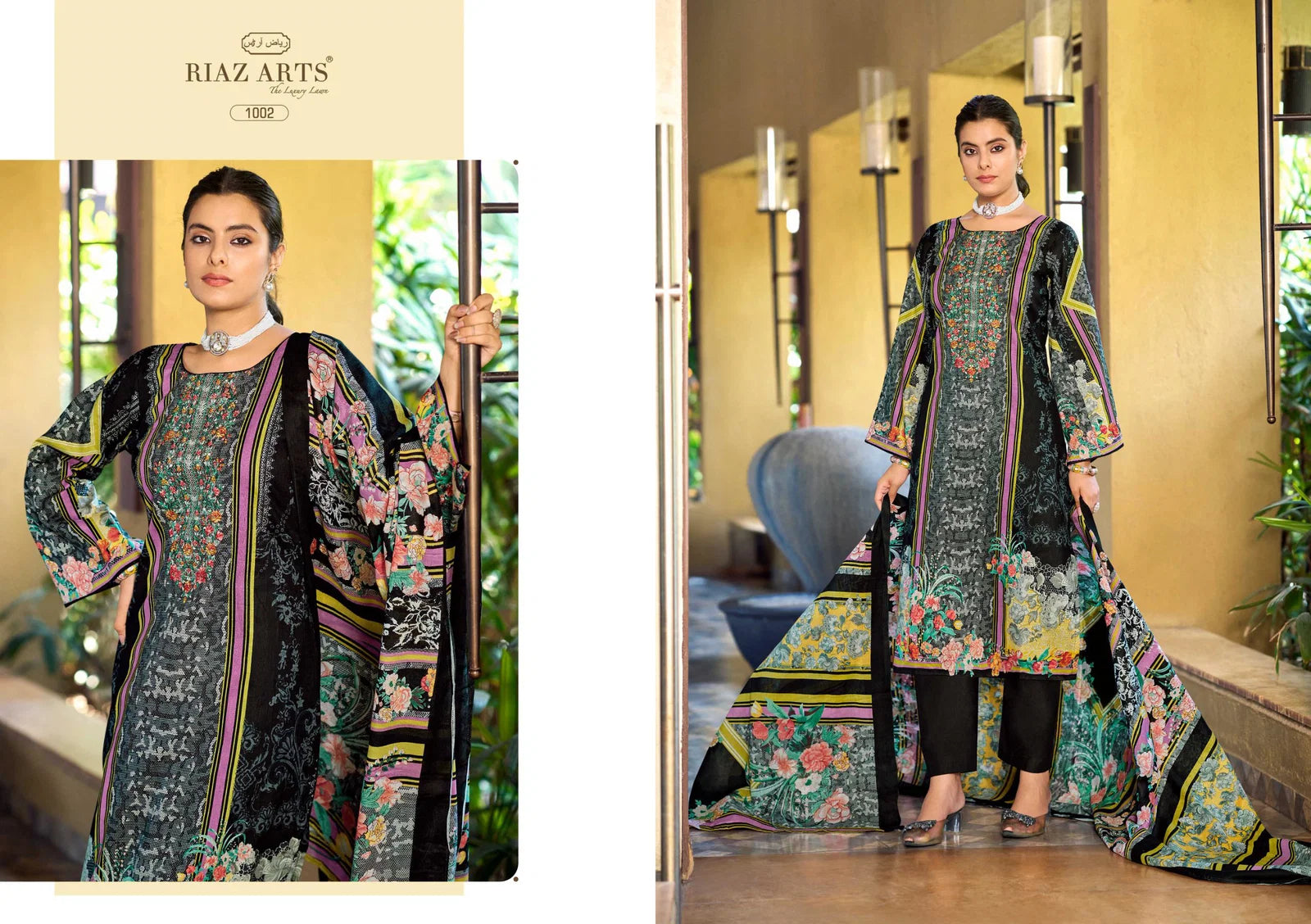 Riaz Arts Musafir Vol 33 Cotton Cambric Lawn Printed Dress Material