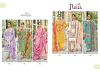 Riaz Arts Naksh Cambric Cotton Printed With Embroidery Dress Material