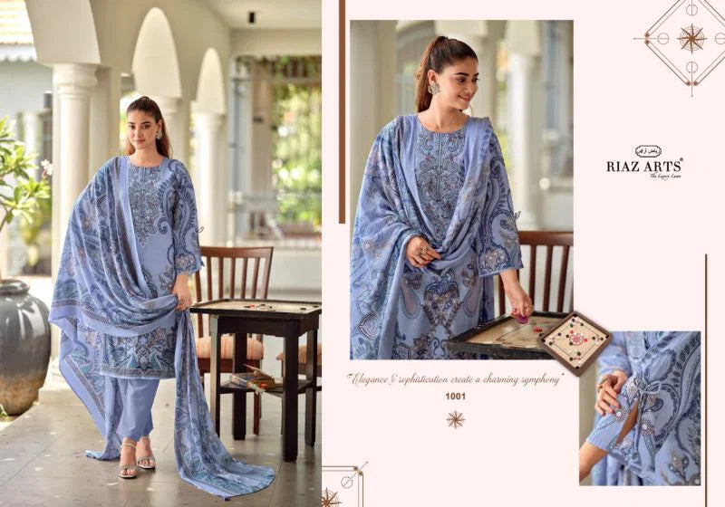 Riaz Arts Nayra Vol 42 Cotton Digital Printed Dress Material
