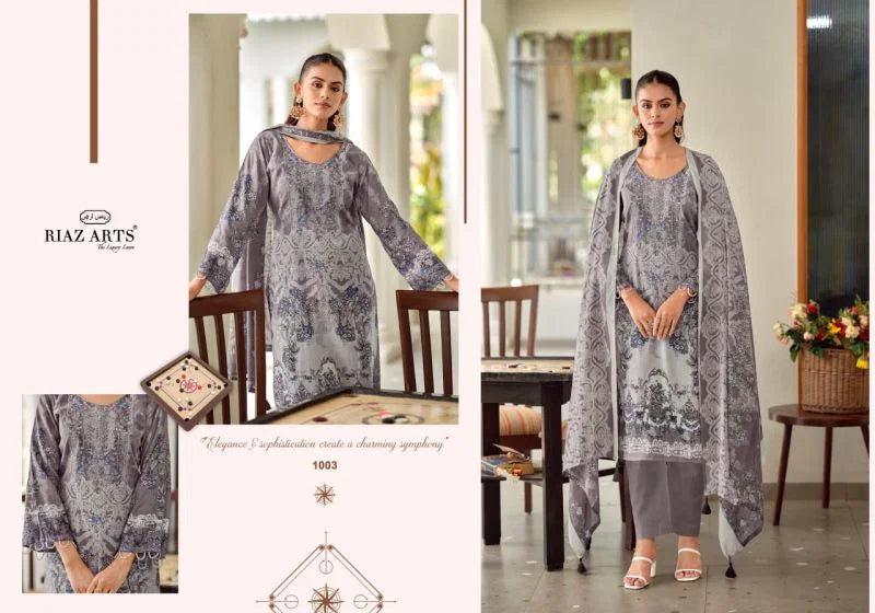 Riaz Arts Nayra Vol 42 Cotton Digital Printed Dress Material