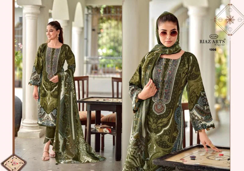 Riaz Arts Nayra Vol 42 Cotton Digital Printed Dress Material