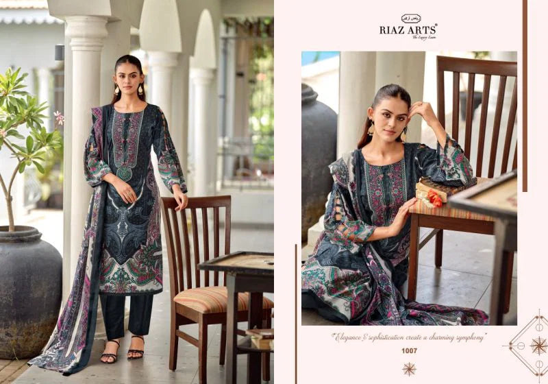 Riaz Arts Nayra Vol 42 Cotton Digital Printed Dress Material