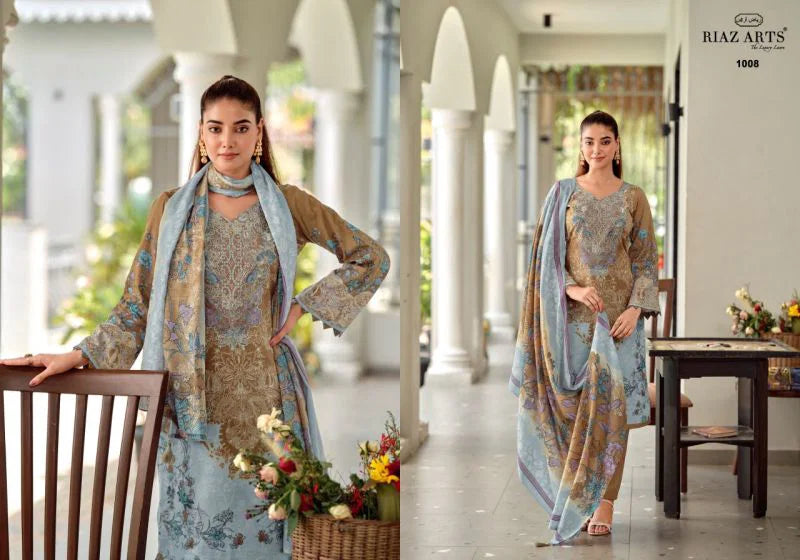 Riaz Arts Nayra Vol 42 Cotton Digital Printed Dress Material