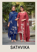 Mumtaz Arts Sathvika Viscose Jam Digital Printed Dress Material