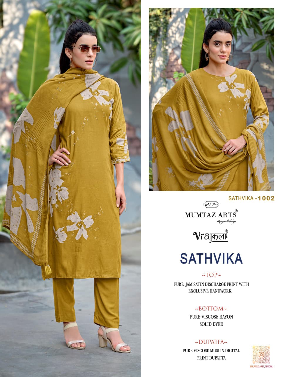 Mumtaz Arts Sathvika Viscose Jam Digital Printed Dress Material