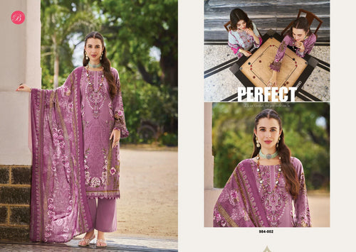 Belliza Riwayat Vol 18 Viscose Rayon Embroidered Dress Material Collection