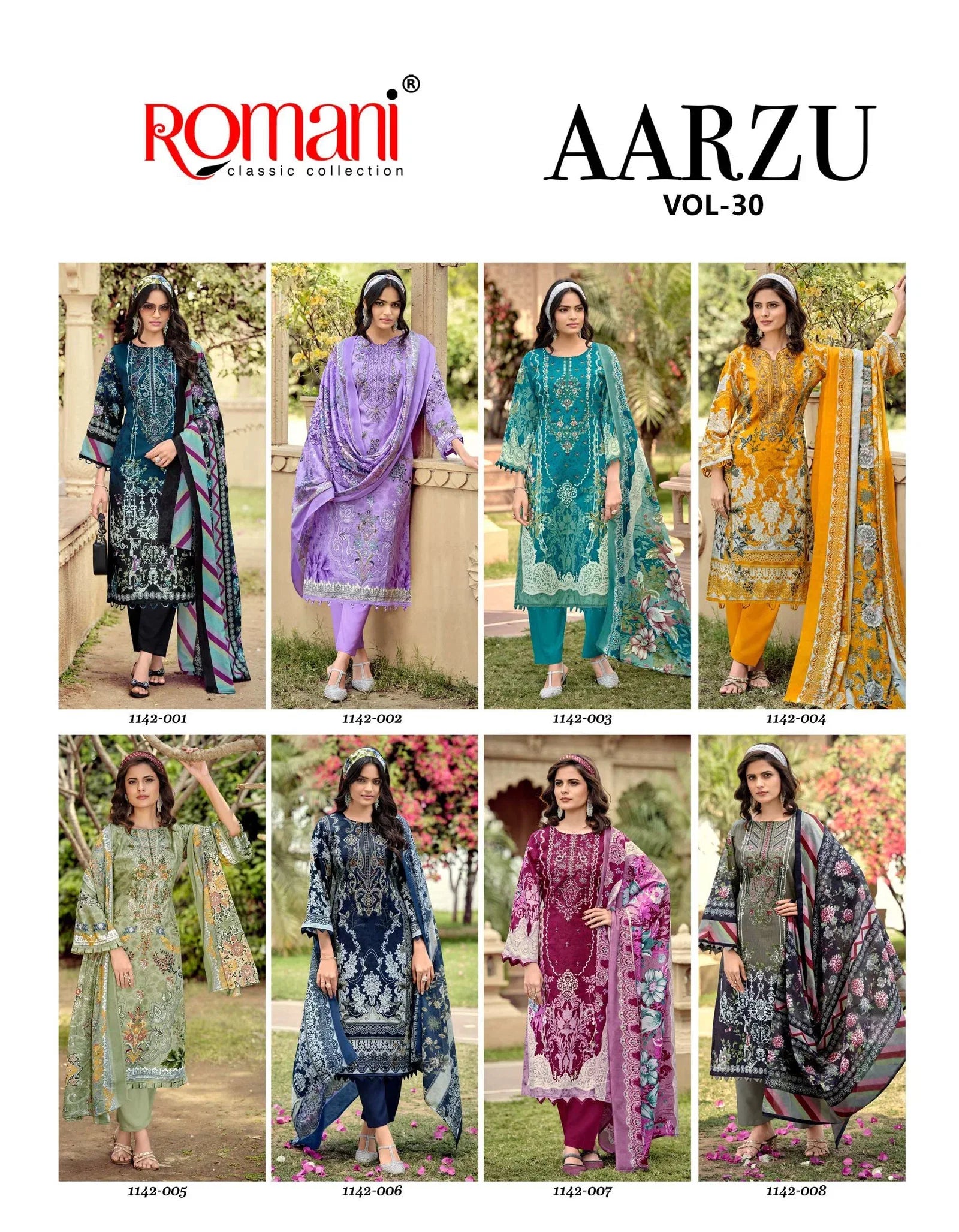 Romani Aarzu Vol 30 Readymade Cotton Pakistani Kurti Pant With Dupatta