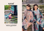Romani Needle Wonder Vol 13 Cotton Digital Printed Embroidered Dress Material