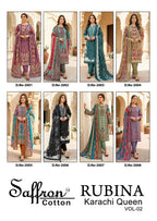Saffron Cotton Rubina Vol 2 Readymade Cotton Pakistani Kurti Pant With Dupatta