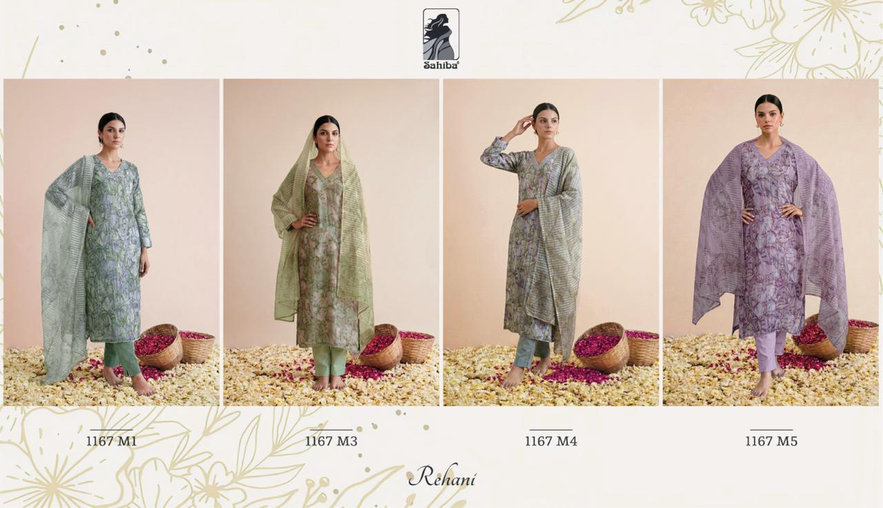Sahiba Rehani Muslin Silk Digital Print With Handwork Salwar Kameez