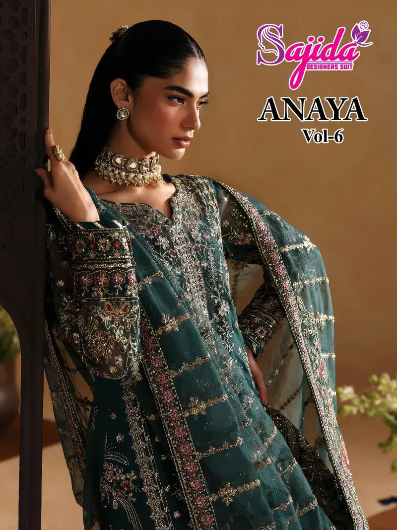 Sajida 1174 To 1176 Georgette Embroidered Salwar Kameez