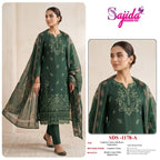 Sajida 1178 A To D Cambric Cotton Embroidered Salwar Kameez