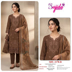 Sajida 1178 A To D Cambric Cotton Embroidered Salwar Kameez