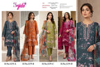 Sajida 1179 A To D Cambric Cotton Embroidered Salwar Kameez