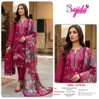 Sajida 1179 A To D Cambric Cotton Embroidered Salwar Kameez