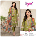 Sajida 1179 A To D Cambric Cotton Embroidered Salwar Kameez