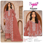 Sajida Afrana Vol 1 Crunchy Silk Embroidered Pakistani Salwar Kameez