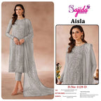 Sajida Aisla Georgette Embroidered Work Pakistani Salwar Kameez