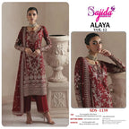Sajida Alaya Vol 12 Georgette With Embroidered Work Pakistani Salwar Kameez
