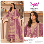Sajida Husnara Vol 1 Dolla Silk With Embroidered Pakistani Salwar Kameez