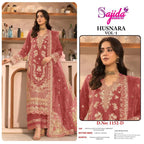 Sajida Husnara Vol 1 Dolla Silk With Embroidered Pakistani Salwar Kameez