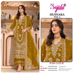 Sajida Husnara Vol 2 Crunchy Silk With Embroidered Pakistani Salwar Kameez