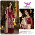 Sajida Signora Vol 2 Georgette With Embroidered Work Pakistani Salwar Kameez