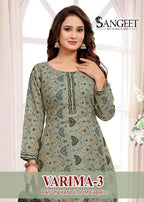 Sangeet Varima Vol 3 Rayon Handloom Kurti With Bottom Collection
